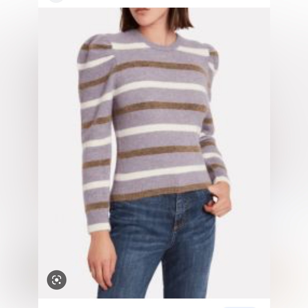 Derek Lam 10 Crosby brushed alpaca-blend striped sweater, size small